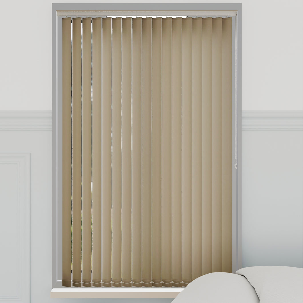 Splash Hessian Natural Vertical Blinds