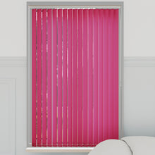 Load image into Gallery viewer, Splash Lipstick Pink Vertical Blinds
