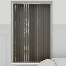 Load image into Gallery viewer, Splash Noir Black Vertical Blinds
