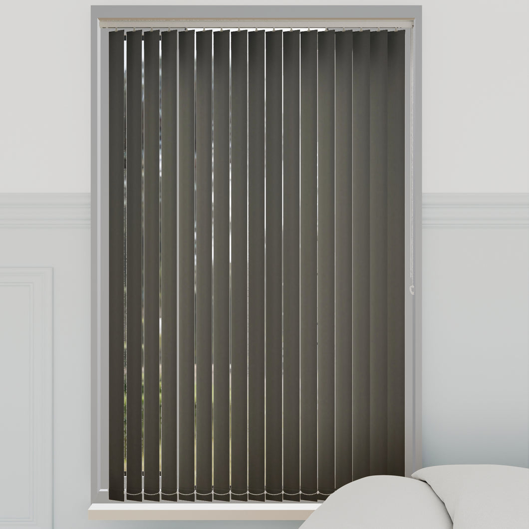 Splash Noir Black Vertical Blinds