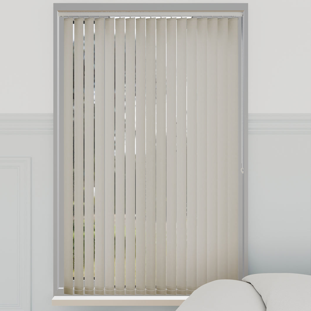 Splash Paper Natural Vertical Blinds