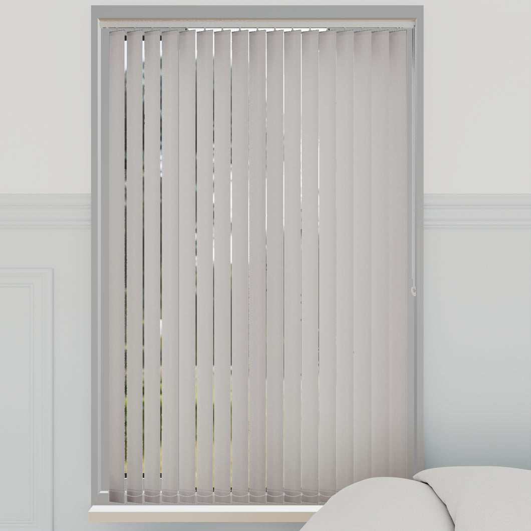 Splash Snow White Vertical Blinds