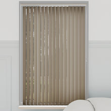 Load image into Gallery viewer, Splash Taupe  Vertical Blinds
