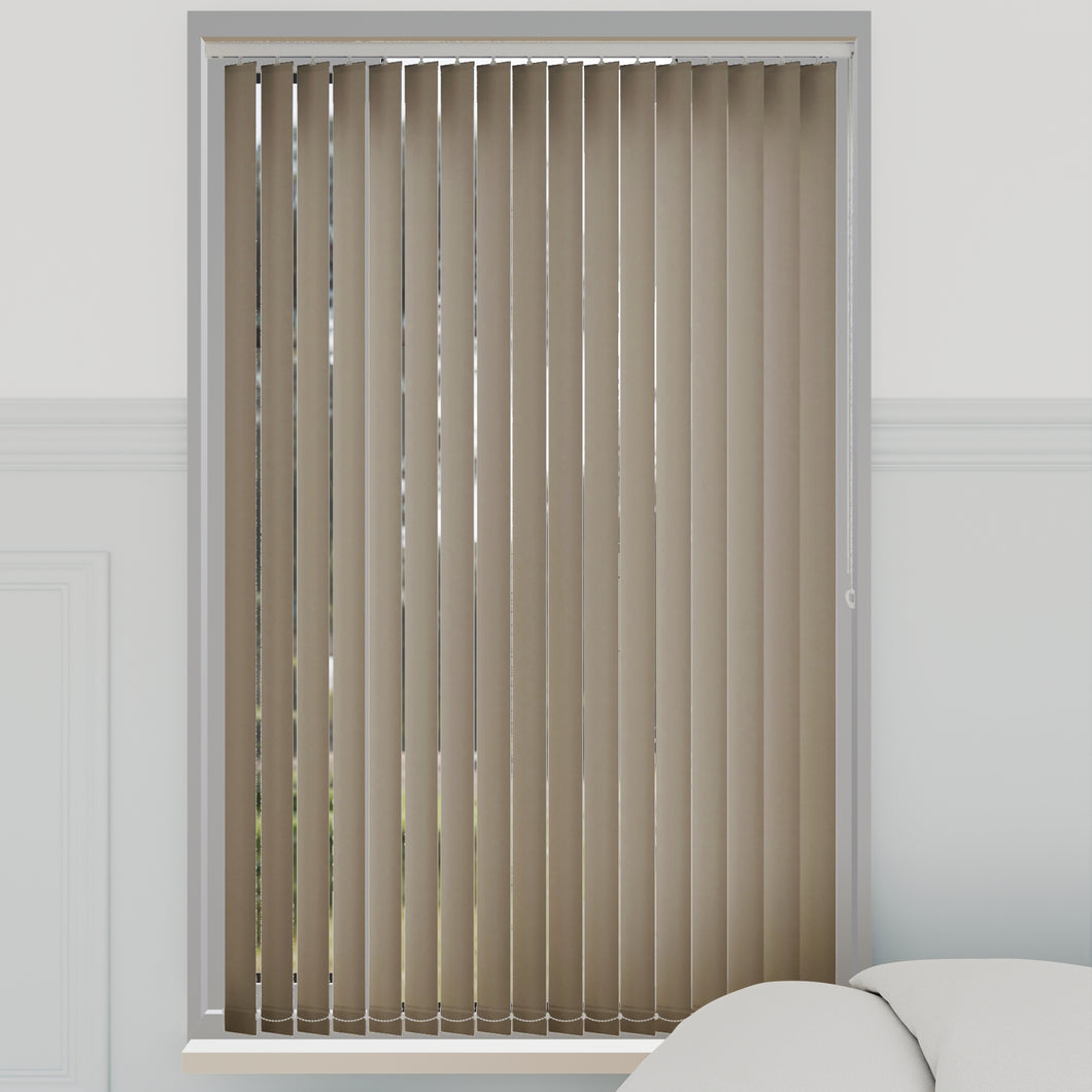 Splash Taupe  Vertical Blinds