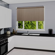 Load image into Gallery viewer, Bexley Truffle Dim Out Roller Blind
