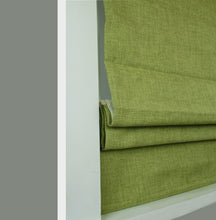 Load image into Gallery viewer, Venice Green Fully Lined Roman Blind
