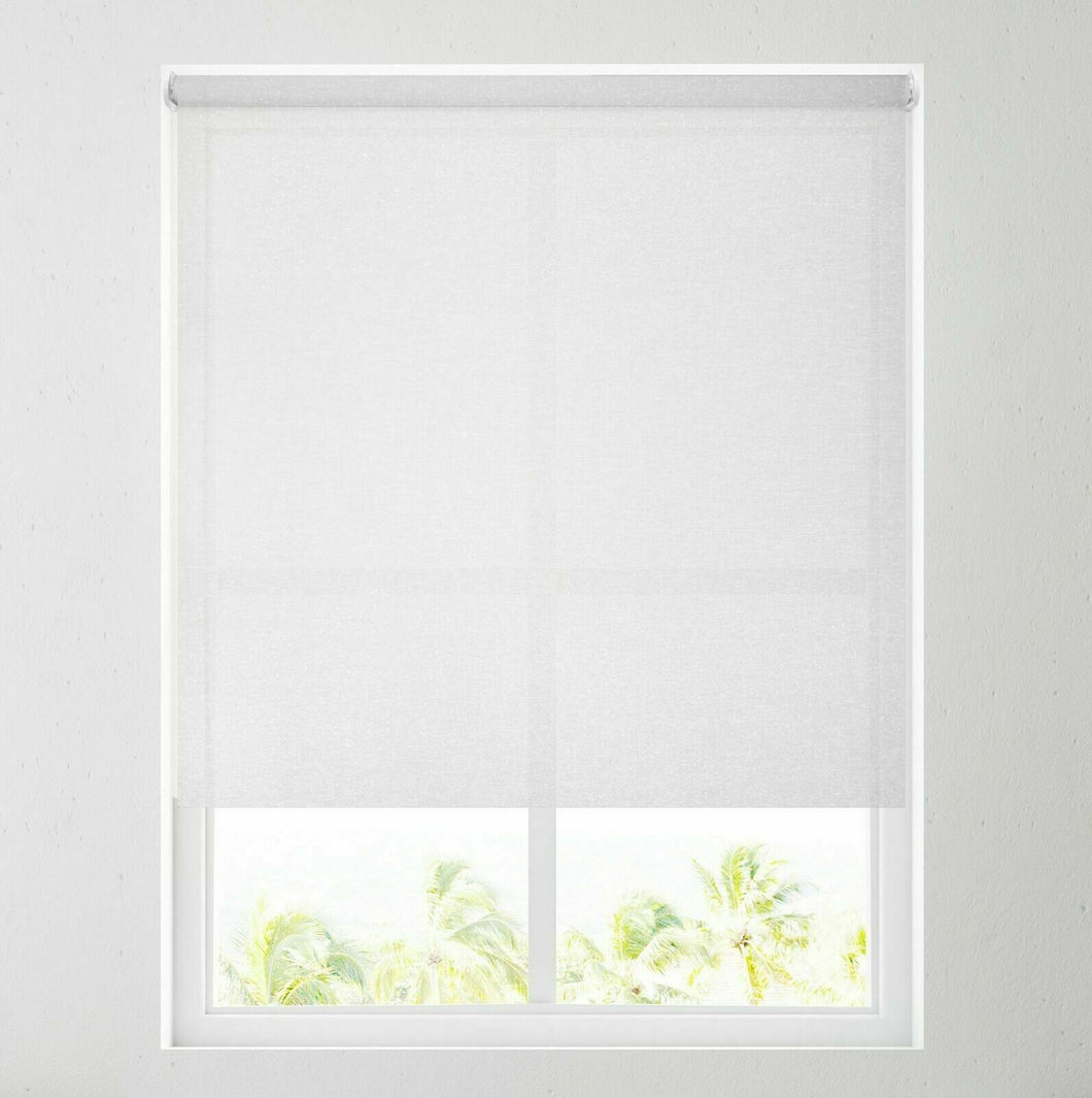 White Sparkle Sheer Roller Blind